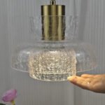 Plafonnier salle à manger verre – Image 3