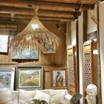 Plafonnier osier rotin – Image 4