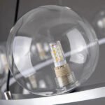 Plafonnier verre et laiton – Image 6