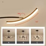 Plafonnier salon moderne led – Image 4