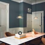 Plafonnier verre laiton – Image 3