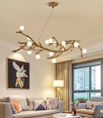 suspension luminaire branche arbre 468