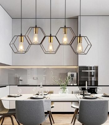 suspension luminaire chambre salon cuisine forge original cage lustria