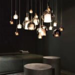 Plafonnier verre transparent