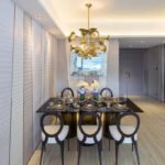 Plafonnier salle à manger trompette