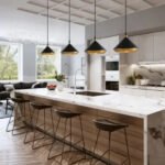 Plafonnier cuisine industriel