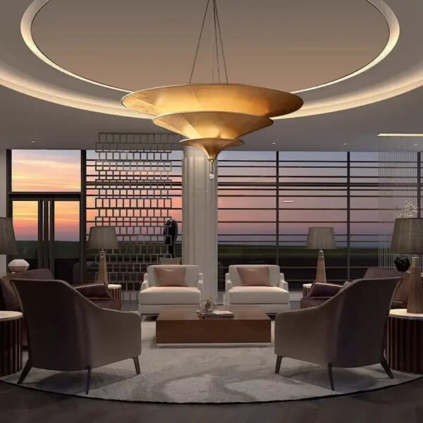 Plafonnier salon contemporain