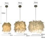 Plafonnier salle à manger plume – Image 5