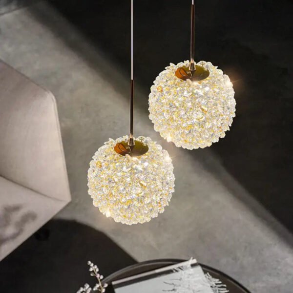 Plafonnier chambre en cristal