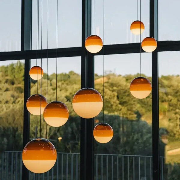 Plafonnier verre art deco