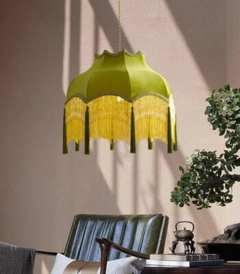 suspension luminaire vert au style vintage inspire des vieux bars 194