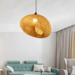 Luminaire plafonnier bambou – Image 3