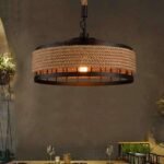 Petit plafonnier osier bois – Image 3