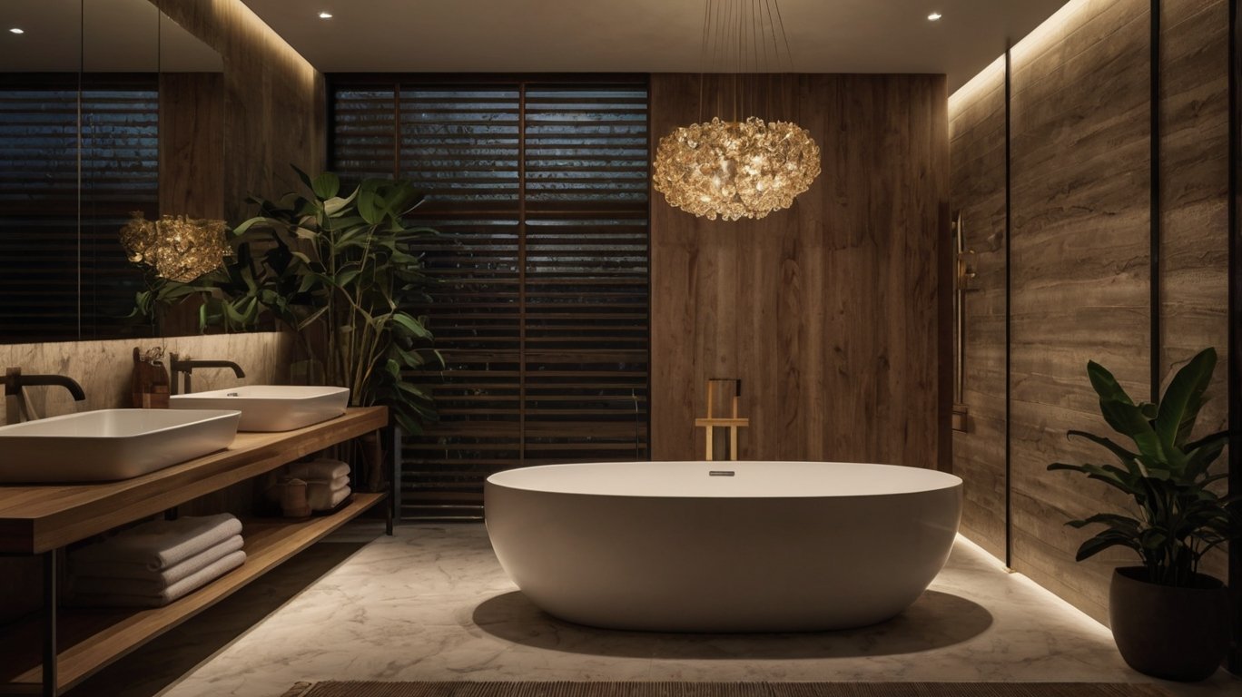 Leonardo Kino XL Ultrarealistic photograph of a modern bathroo 0 1 2