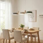 Suspension cylindrique moderne en métal de style nordique