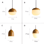Suspension avec abat-jour en verre dépoli – Image 16