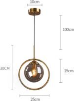 Suspension LED en verre nordique – Image 13