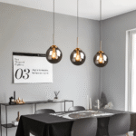 Suspension LED en verre nordique – Image 9