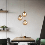 Suspension LED en verre nordique – Image 11