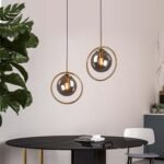 Suspension LED en verre nordique – Image 3