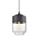 Luminaires suspendus en verre noir/blanc – Image 18