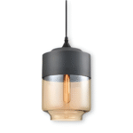 Luminaires suspendus en verre noir/blanc – Image 20