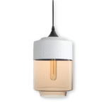 Luminaires suspendus en verre noir/blanc – Image 22