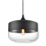 Luminaires suspendus en verre noir/blanc – Image 15