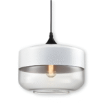 Luminaires suspendus en verre noir/blanc – Image 17