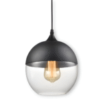 Luminaires suspendus en verre noir/blanc – Image 10