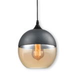 Luminaires suspendus en verre noir/blanc – Image 11