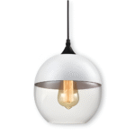 Luminaires suspendus en verre noir/blanc – Image 13