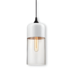 Luminaires suspendus en verre noir/blanc – Image 25