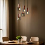 Suspension LED cylindrique moderne en verre robuste – Image 2