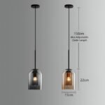 Suspension élégante à double verre – Image 11