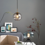 Suspension en verre gris Champagne – Image 11