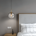 Suspension en verre gris Champagne – Image 10