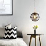 Suspension en verre gris Champagne – Image 13