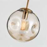 Suspension en verre gris Champagne – Image 21