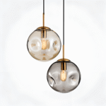 Suspension en verre gris Champagne – Image 19