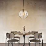 Suspension en verre gris Champagne – Image 6