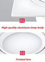 Plafonnier encastré carré LED – Image 17