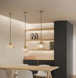 Suspension en verre nervuré nordique – Image 4