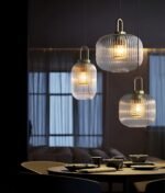 Suspension en verre nervuré nordique – Image 9