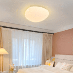 Plafonnier galet avec LED intégrée