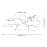 Plafonnier ventilateur coloré – Image 28