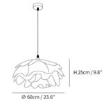 Suspension design élégante en forme de pétales de fleurs – Image 21