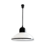 Suspension moderne en métal avec câble noir à ressorts – Image 10