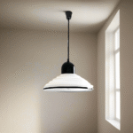 Suspension moderne en métal avec câble noir à ressorts – Image 7