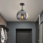 Plafonnier LED en verre